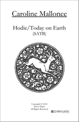 Hodie/Today on Earth SATB choral sheet music cover